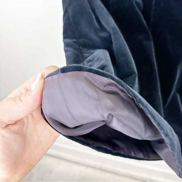 Dynasty Black Velvet Mini Dress Vintage 60s Beaded Sequin - Picture 13 of 14